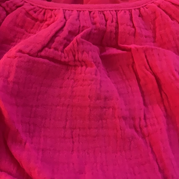 Cinched It Magenta Ruffled Belted Shift Mini Dress - Picture 4 of 5